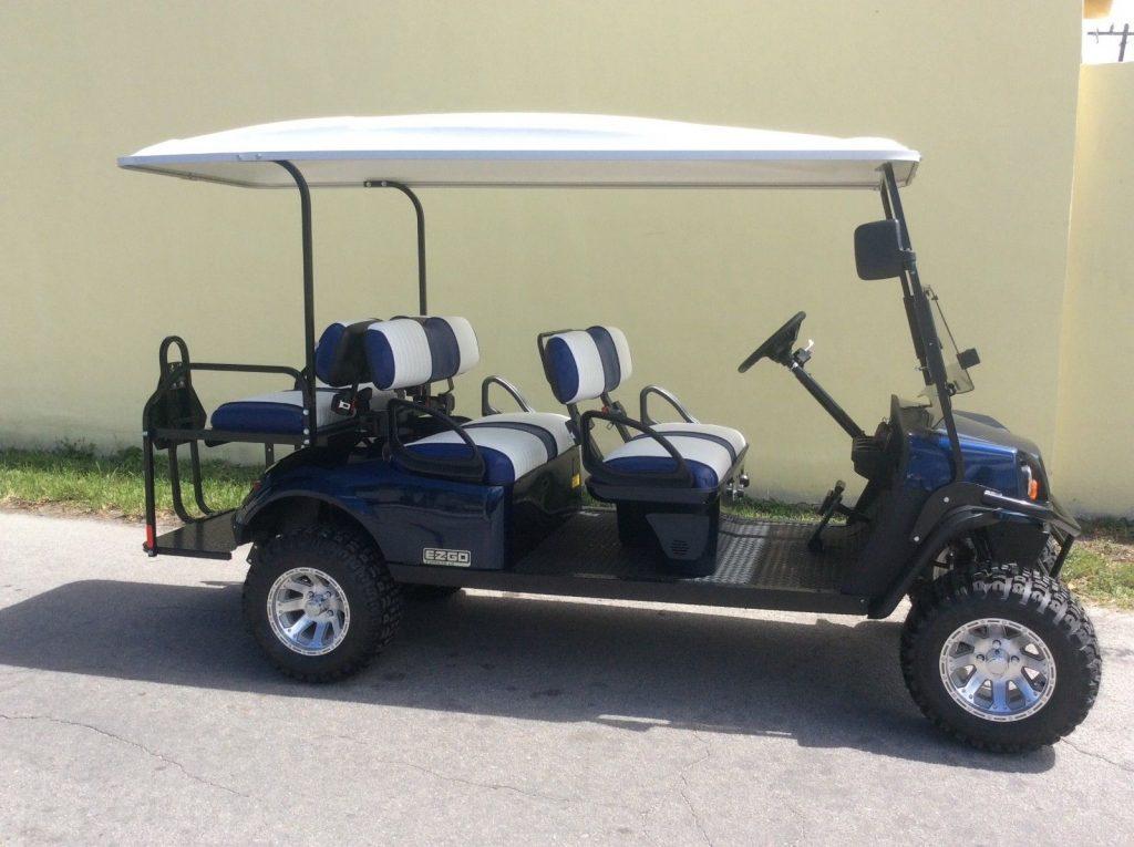 nicely equipped 2018 EZGO Express L6 GAS LIMO 6 Passenger GOLF CART for