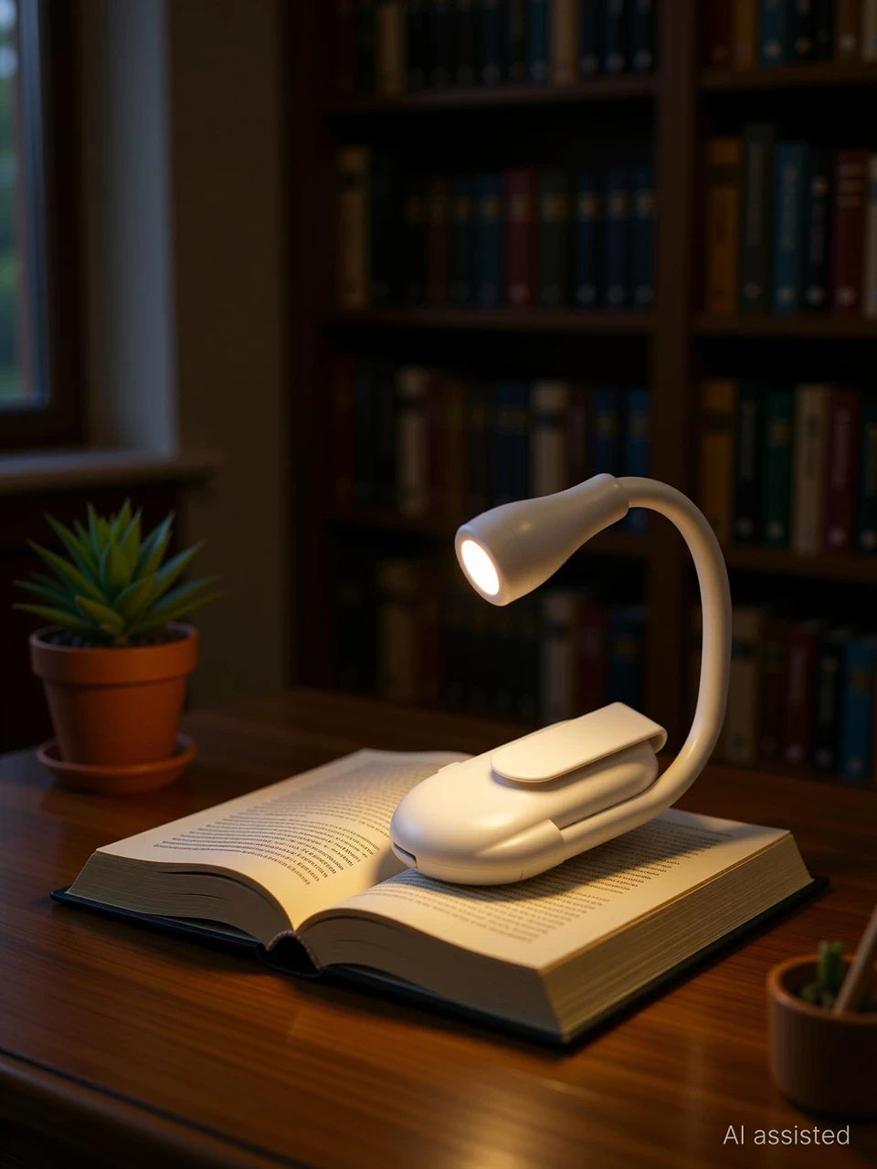 Refulgix Book Lamp for Students, USB Rechargeable LED Night Lamp