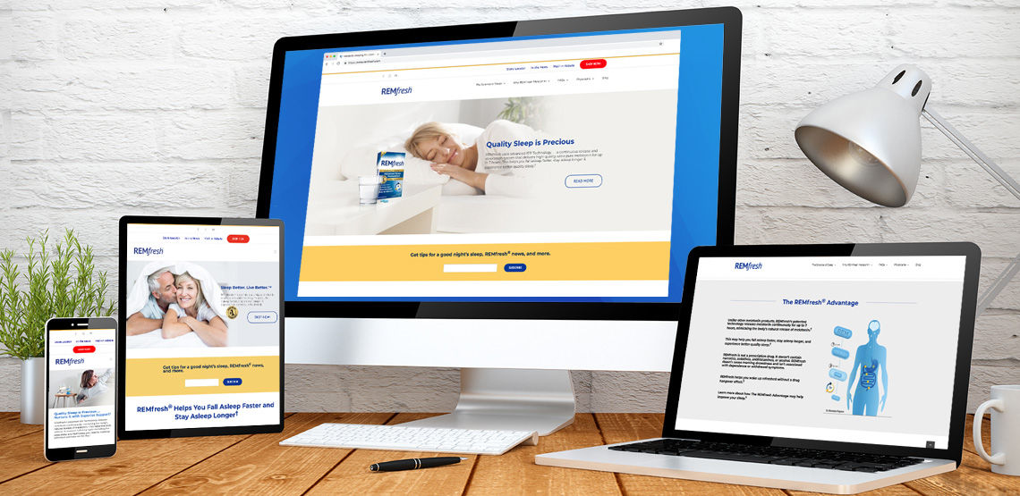 REMFresh Branding,  Design, & Digital Pharma Advertising bfw Work