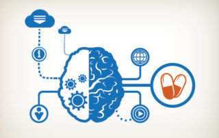 E-patient Brain & Information Source Icons