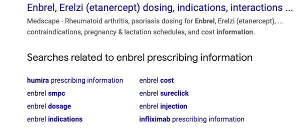 Searches related to 'enbrel prescribing information'