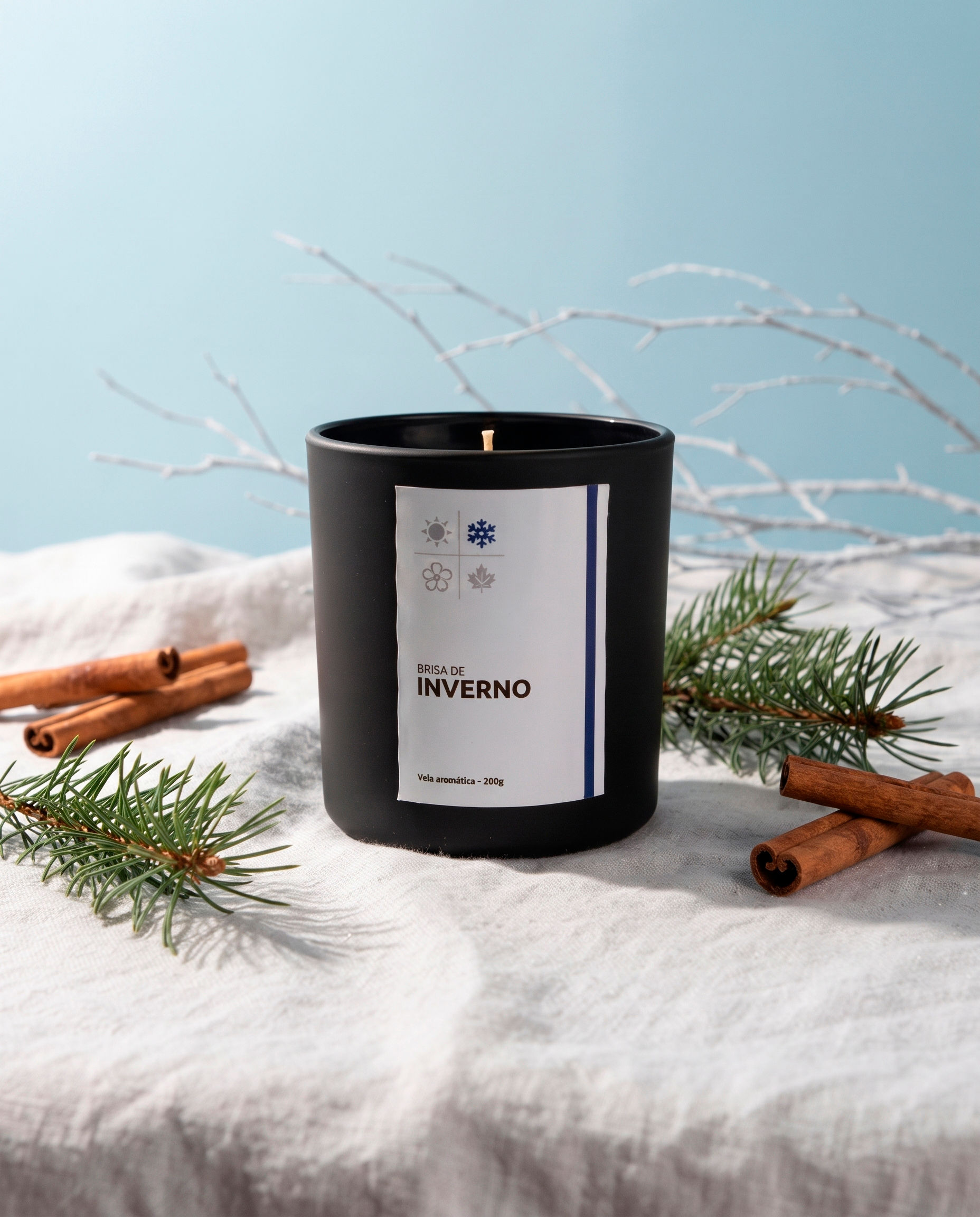 Vela brisa de inverno