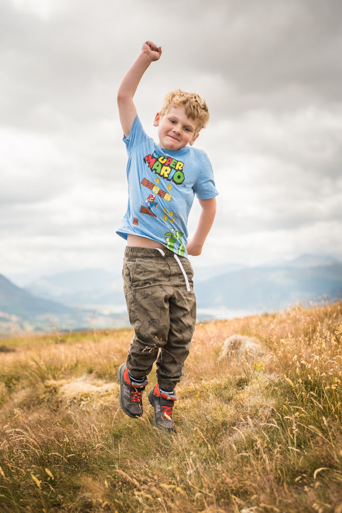 Stan jumping on Binsey, Lake District photographers