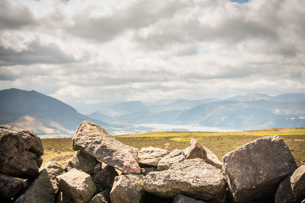 Views from the cairn, Binsey, Lake District photographers