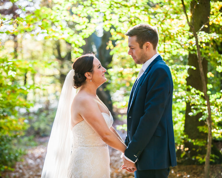 Sheffield woodland wedding photo session
