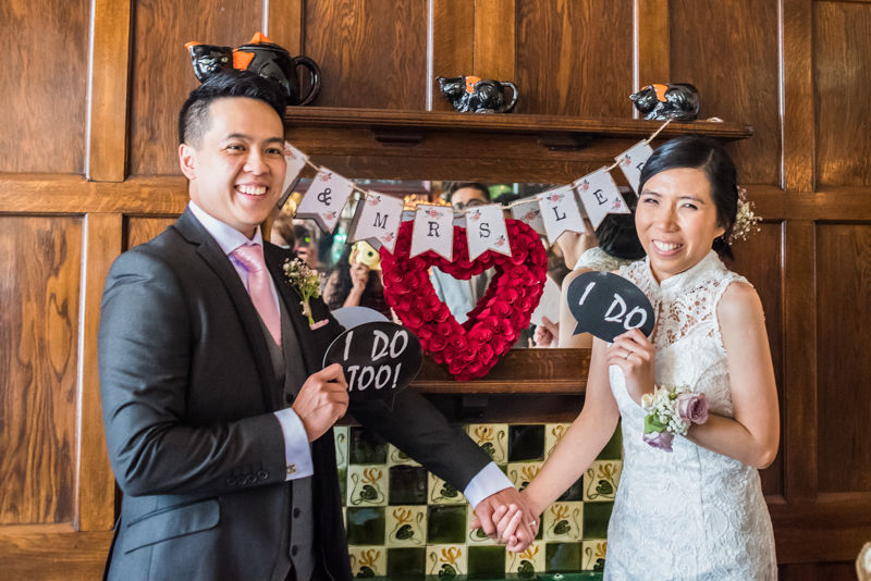 Wedding reception details in Sheffield
