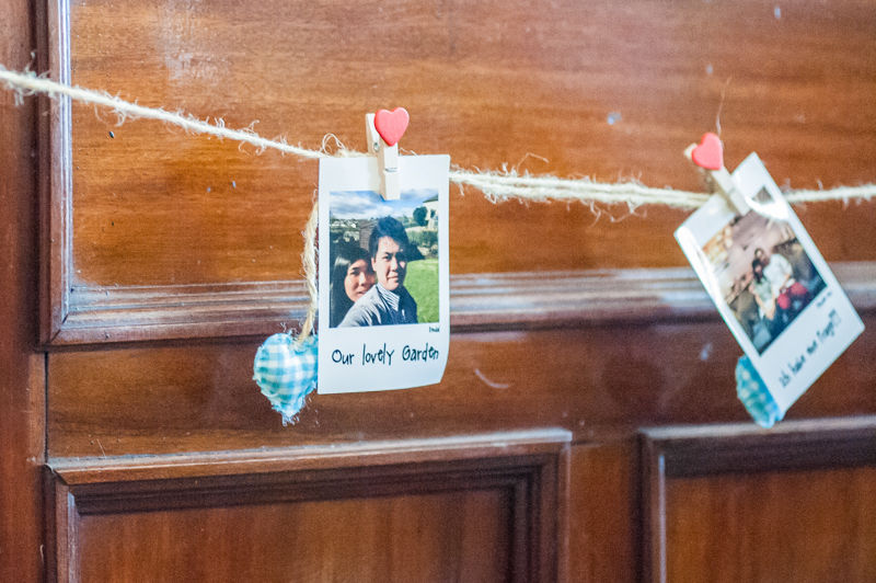 Wedding details in reception at Mamas and Leonies