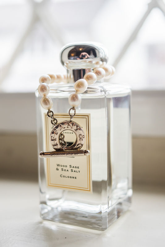 Joelle's wedding day Jo Malone perfume and Tiffany bracelet