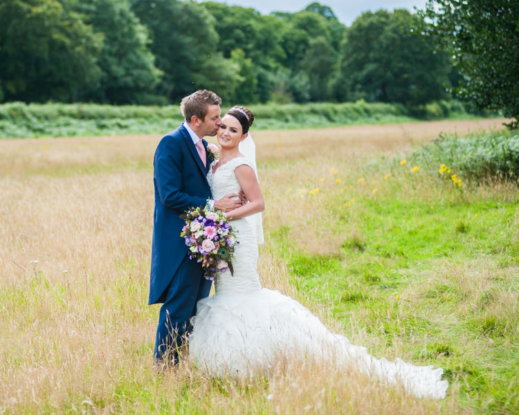 Hazel Gap Barn grounds wedding portraits