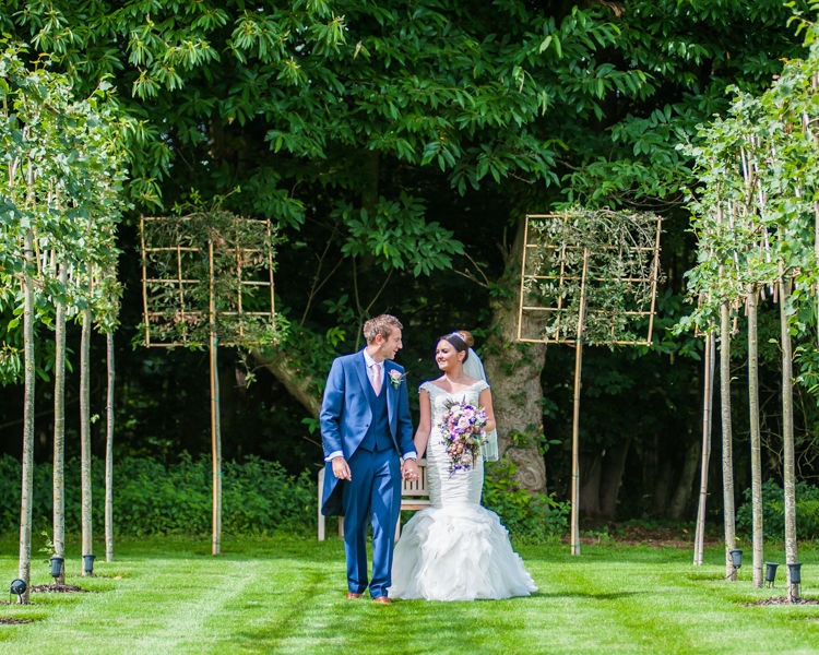 Hazel Gap Barn grounds in the summer during Joelle & Scott's wedding