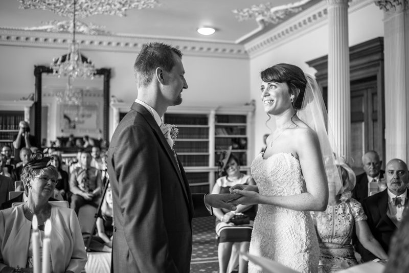 Ring exchange at Wortley Hall in Sheffield