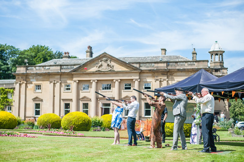 Clay pigeon shooting at Wortley Hall in Sheffield