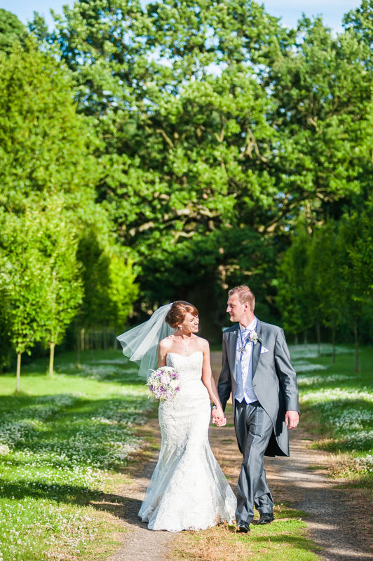 Wortley Hall grounds wedding portraits