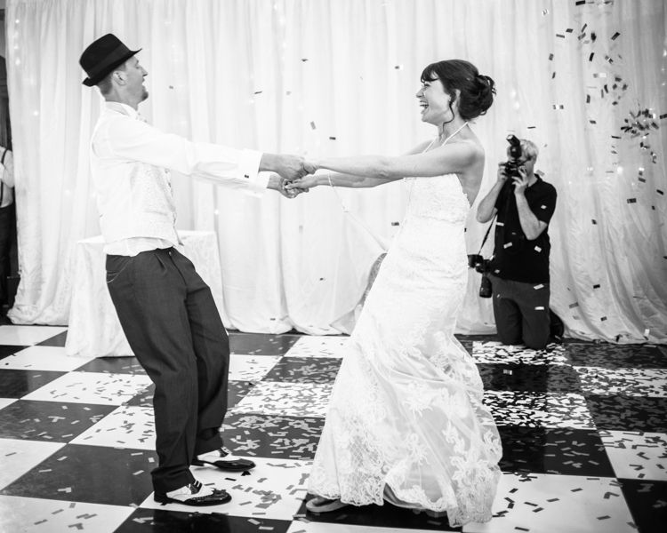 Spinning on dancefloor