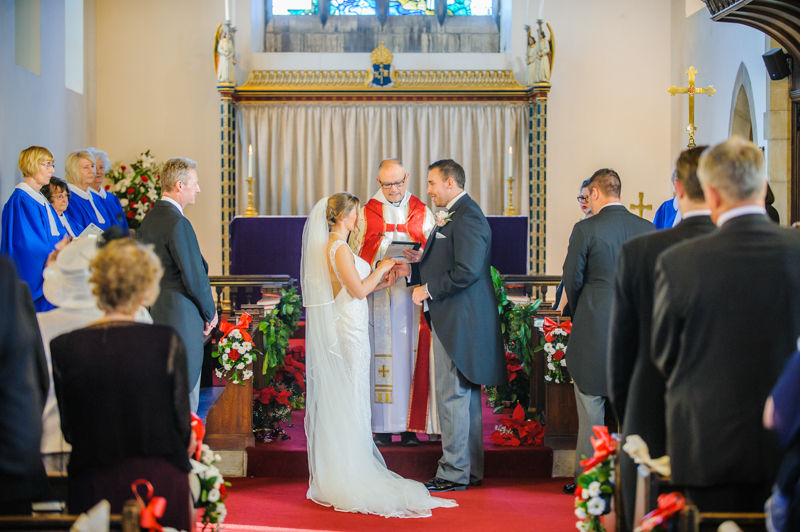 Christmas wedding at Whiston Church Rotherham