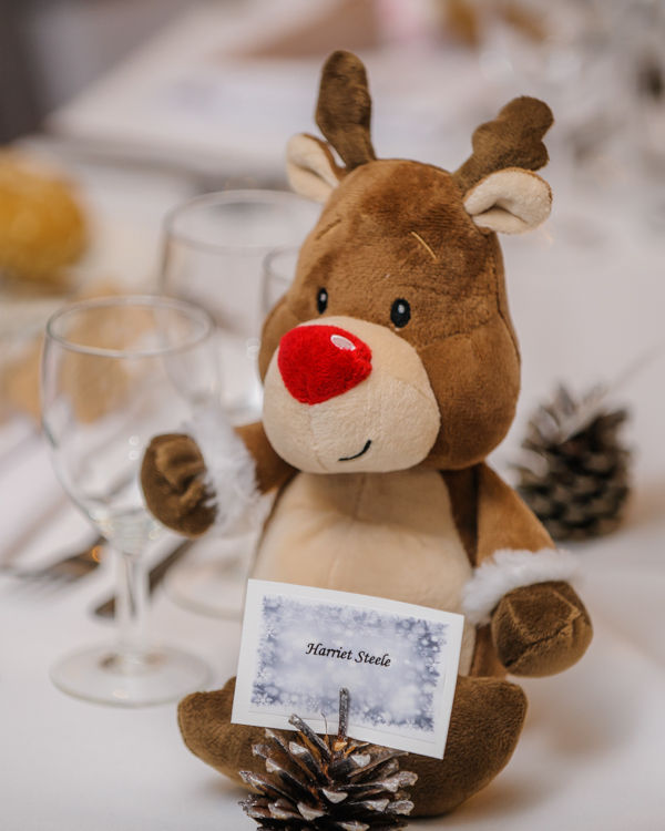 Reindeer wedding favour, Hellaby Hall wedding photographers Rotherham