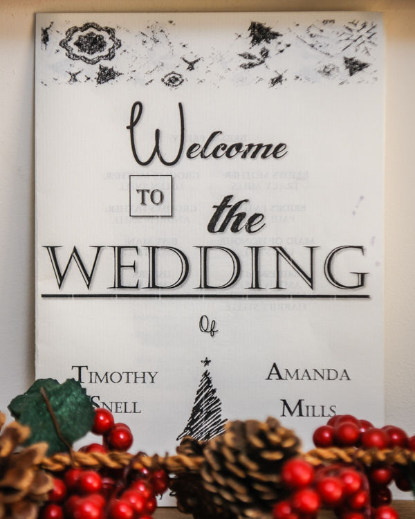 Wedding sign Hellaby Hall wedding photographers Rotherham