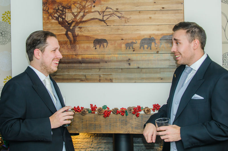 Tim & his best man Hellaby Hall wedding photographers Rotherham