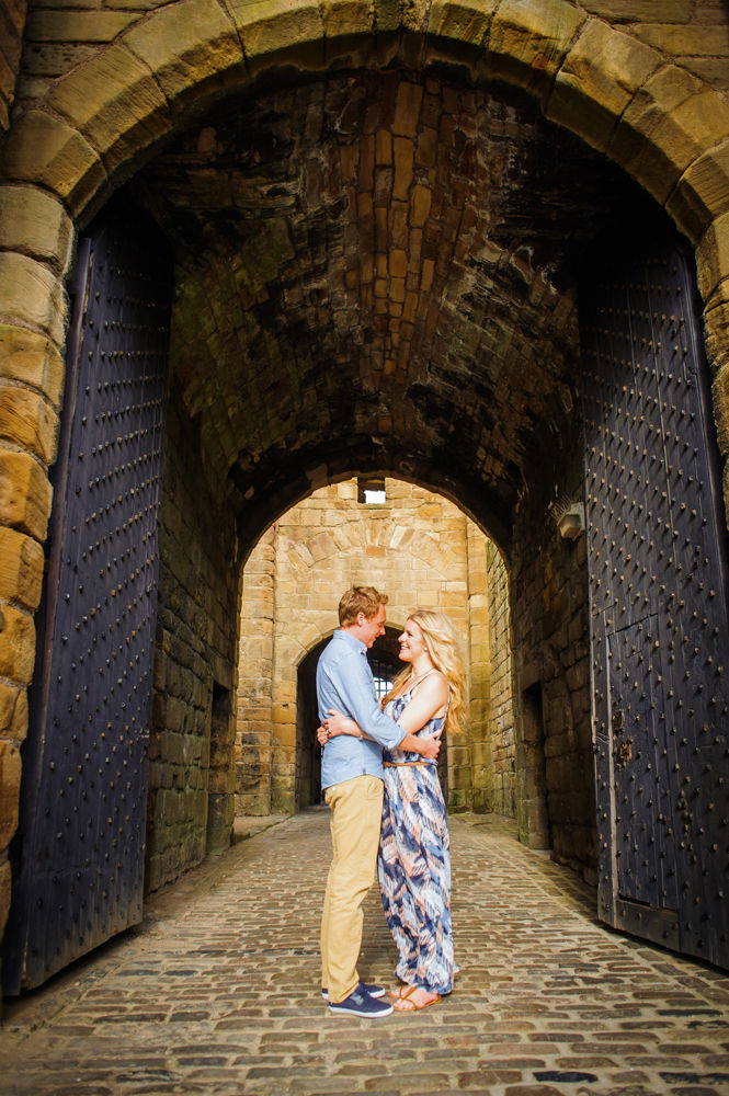 Tynemouth castle engagement portraits