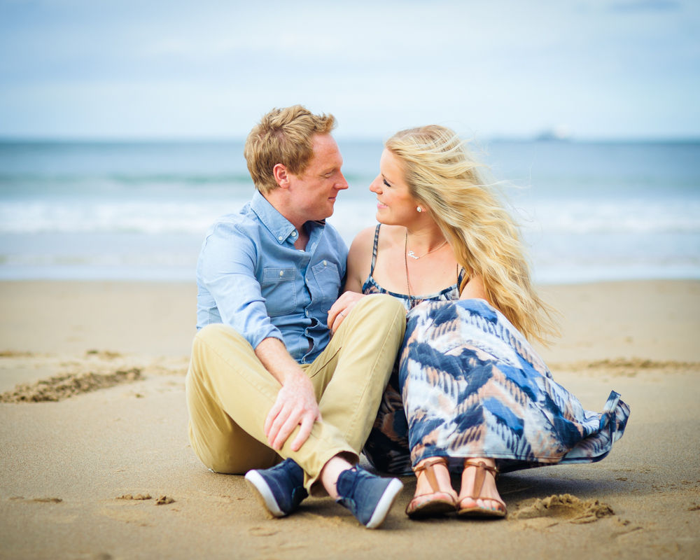 chatting on sand, Tynemouth Longsands