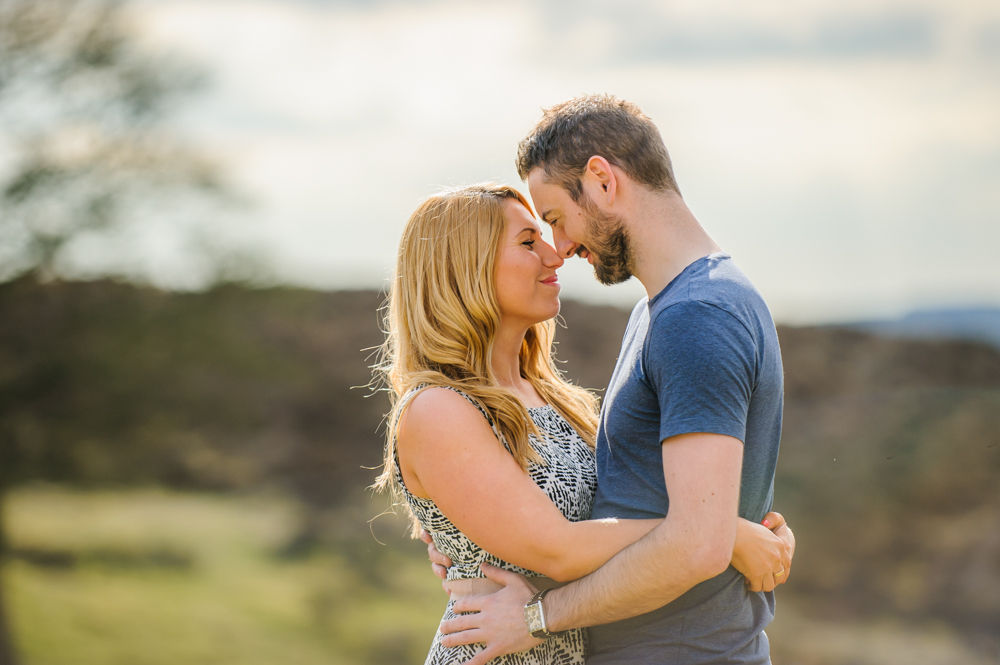 Staring into each others eyes, Curbar Edge