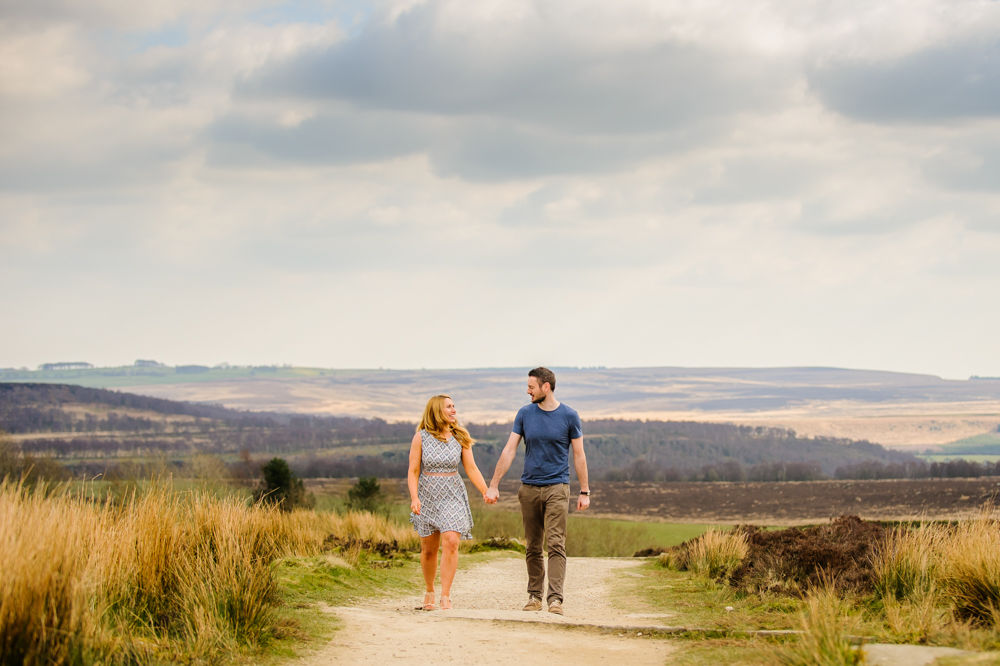 Becca & Tom, Sheffield wedding photographers, Curbar Edge