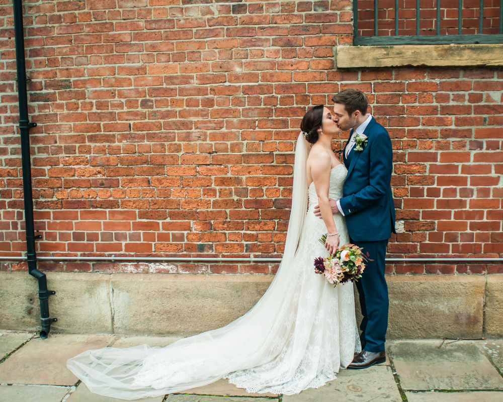 Kisses, Kelham Island wedding, Sheffield photographers