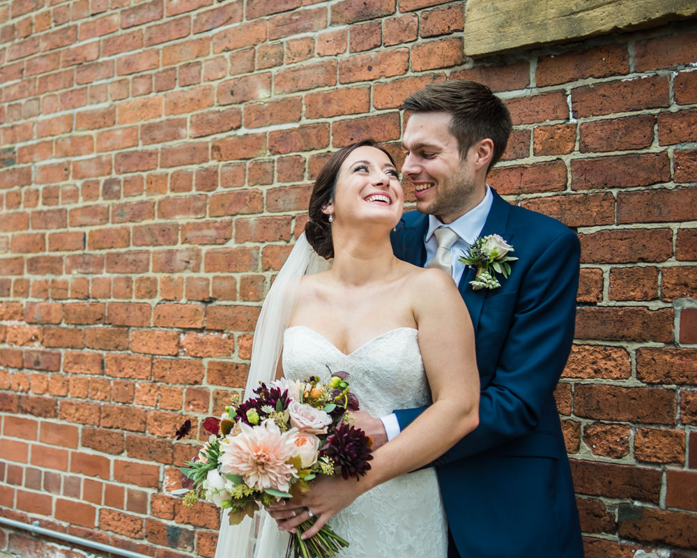 Laughing bride, Kelham Island wedding, Sheffield photographers