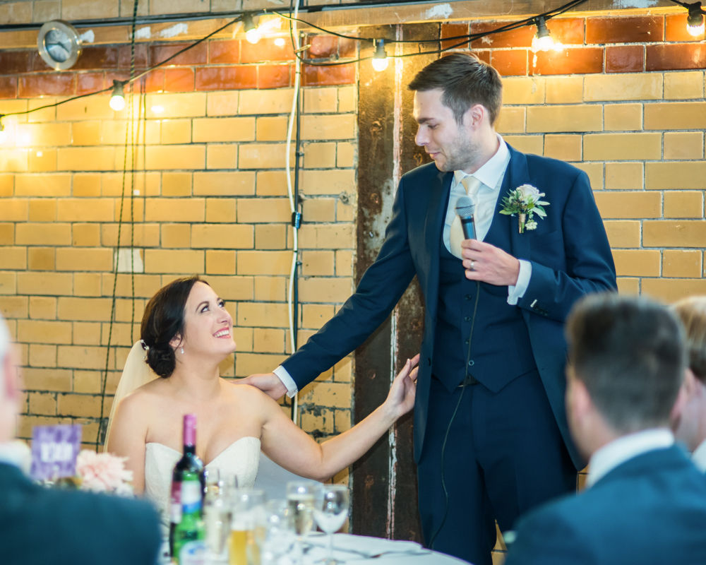 Groom's speech, Kelham Island wedding, Sheffield photographers