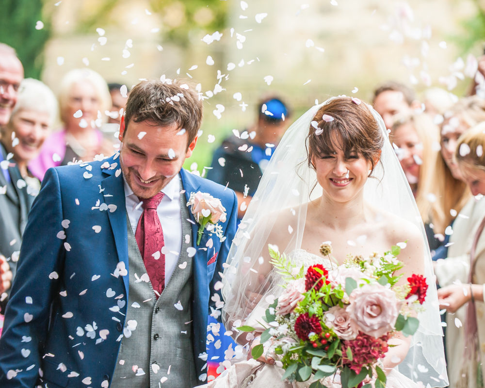 Confetti, St James Church, Sheffield wedding photographers