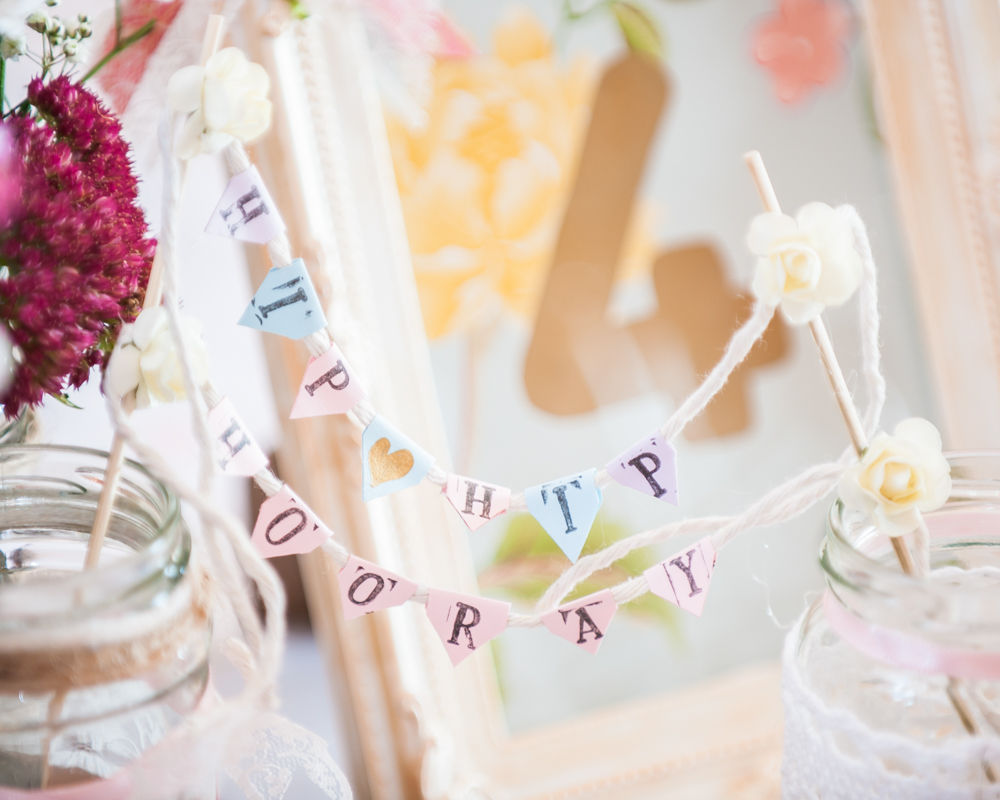 Wedding bunting, Maynard Arms wedding, Sheffield photographers