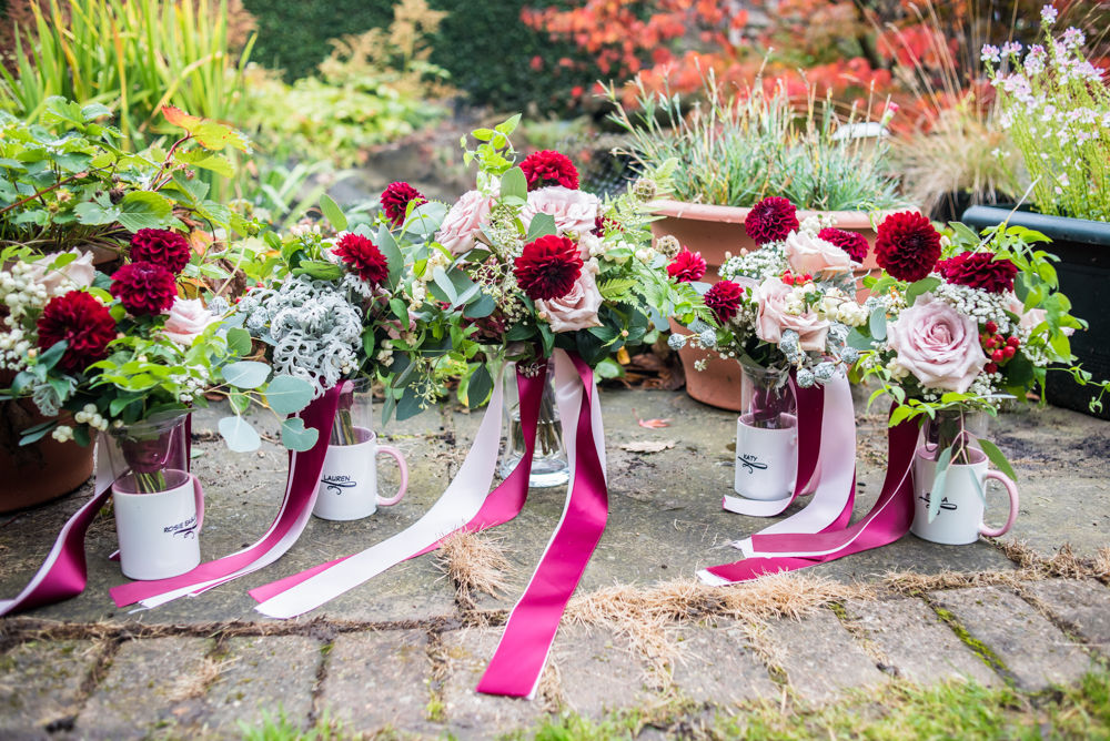 Bridal bouquets, Maynard wedding, Sheffield photographers