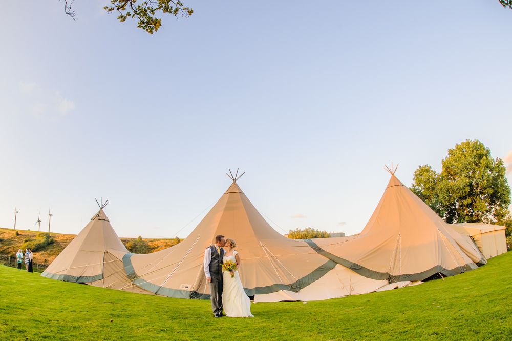 Teepee wedding, Sheffield wedding photographers, Smallshaw Farm Cottages