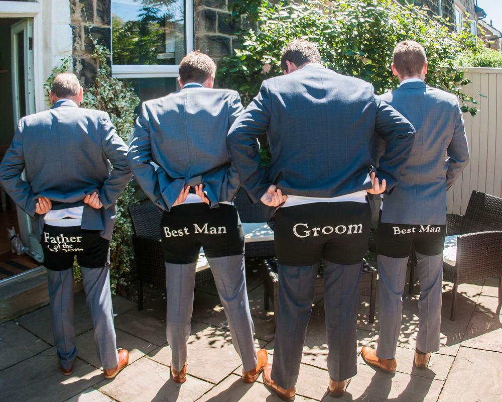 Groomsmen boxers, Harrogate wedding photographers
