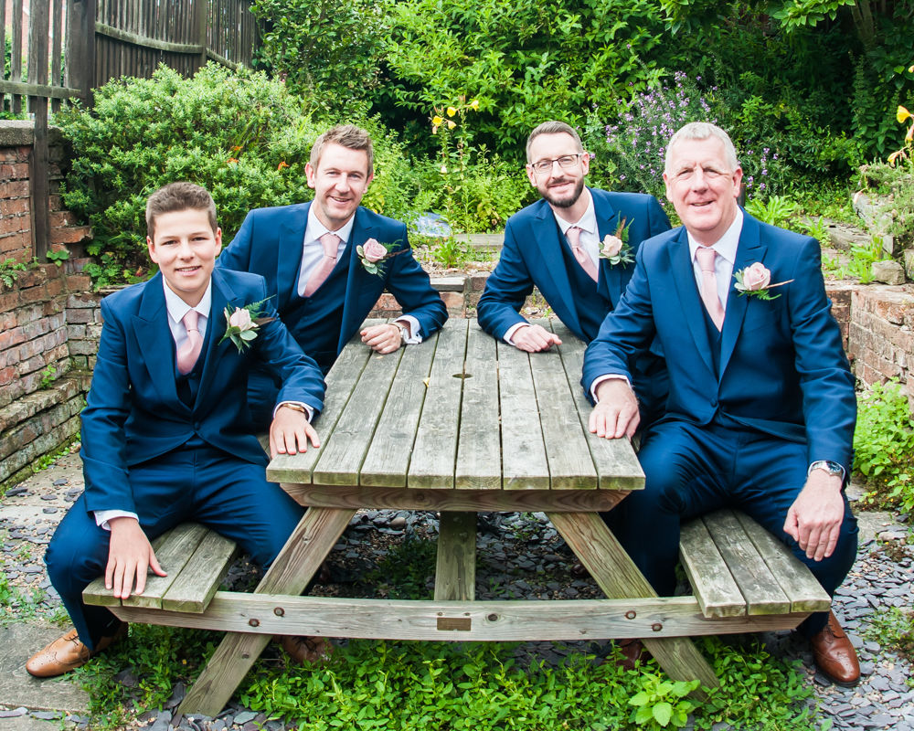 Groomsmen posing, Sheffield wedding photographers