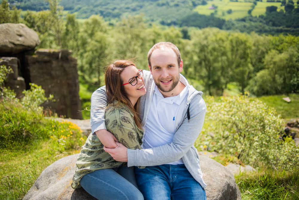 Laughing on pre-wedding photos, Sheffield wedding photographers