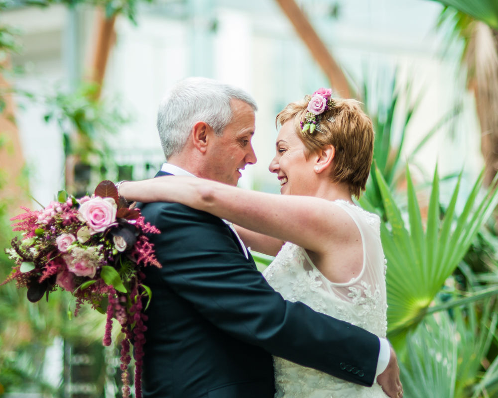 Peace Gardens wedding poses, Sheffield wedding photographer