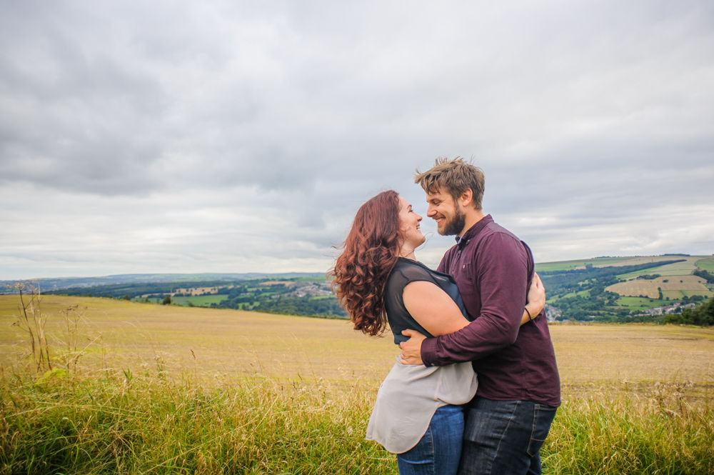 Looking over valley, Sheffield weddings