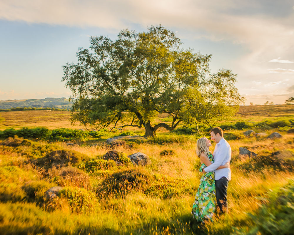 Sunset in Peaks, pre-wedding portraits Surprise View