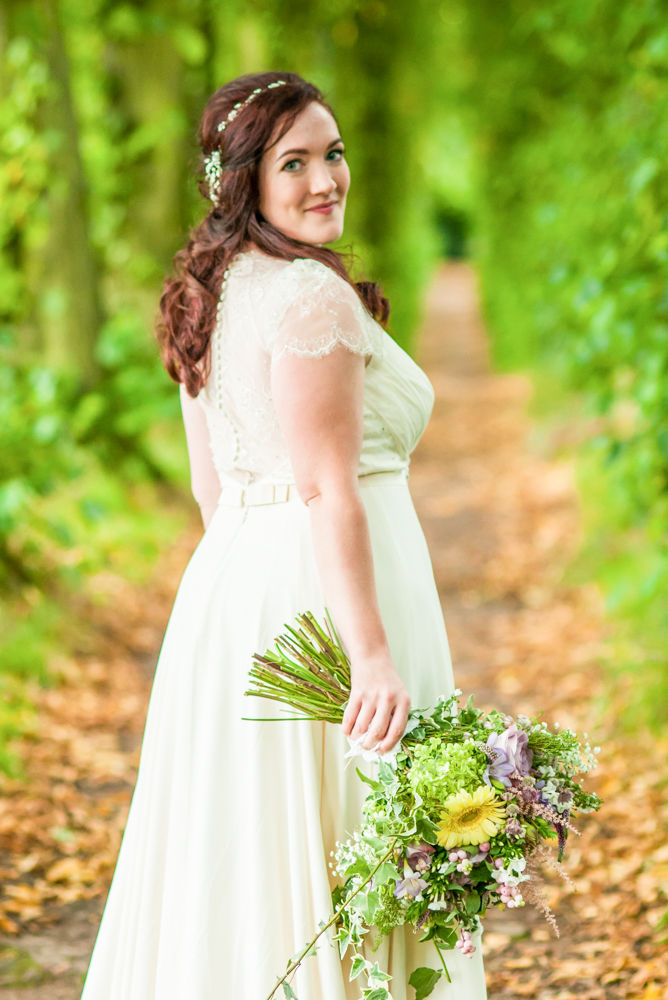 Bride's dress details,  Wentworth Castle Garden wedding, Sheffield photographers