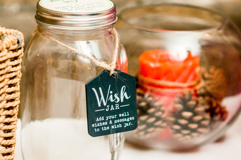 Wedding wish jar, Wortley Hall wedding, Sheffield wedding photographers