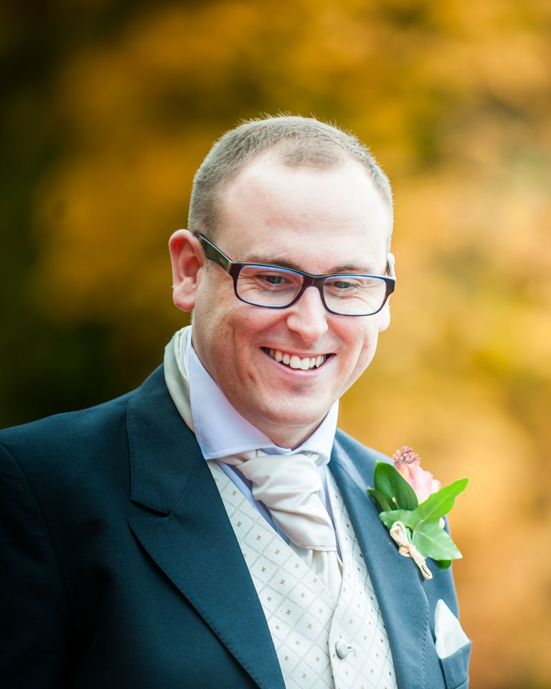 Groom arriving, Wortley Hall wedding, Sheffield wedding photographers