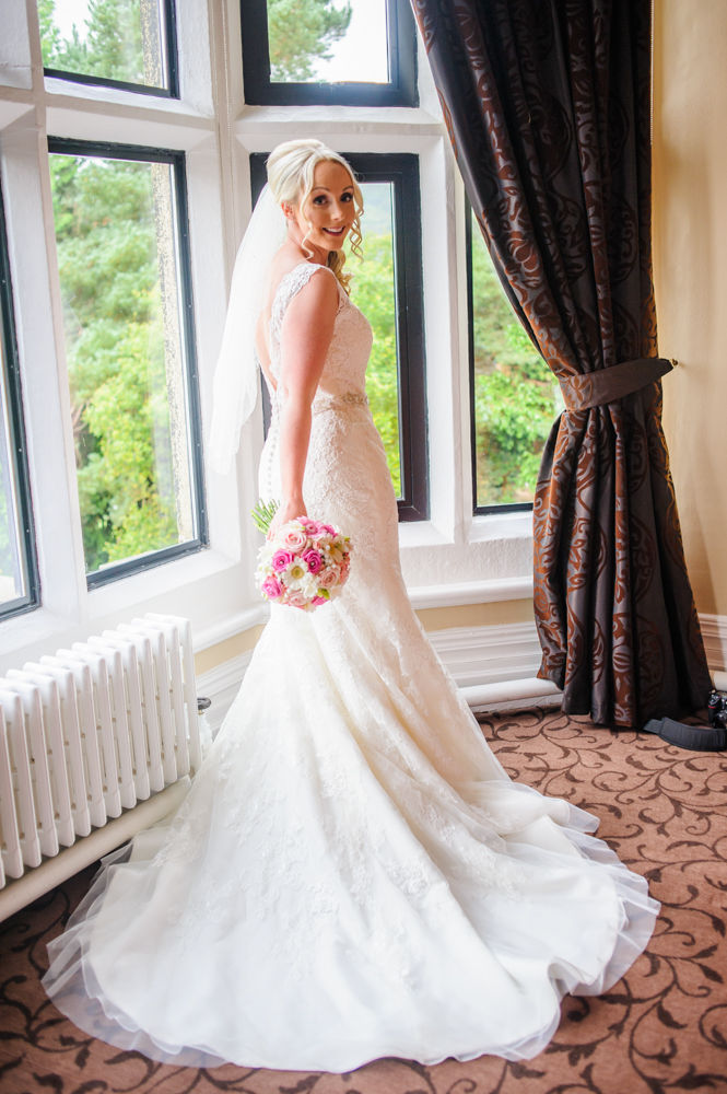 Bride in dress, Maynard wedding photography Sheffield