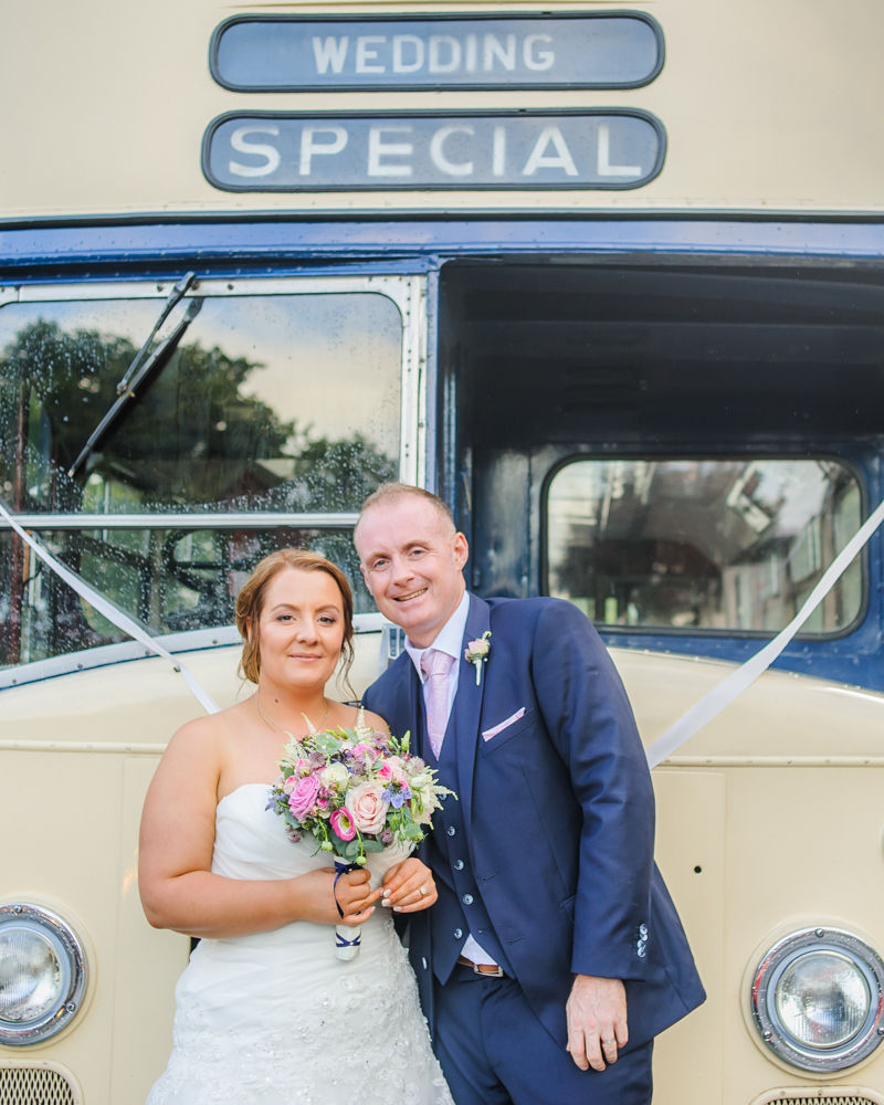 Sheffield transport vintage bus,  Botanical Gardens Wedding Sheffield