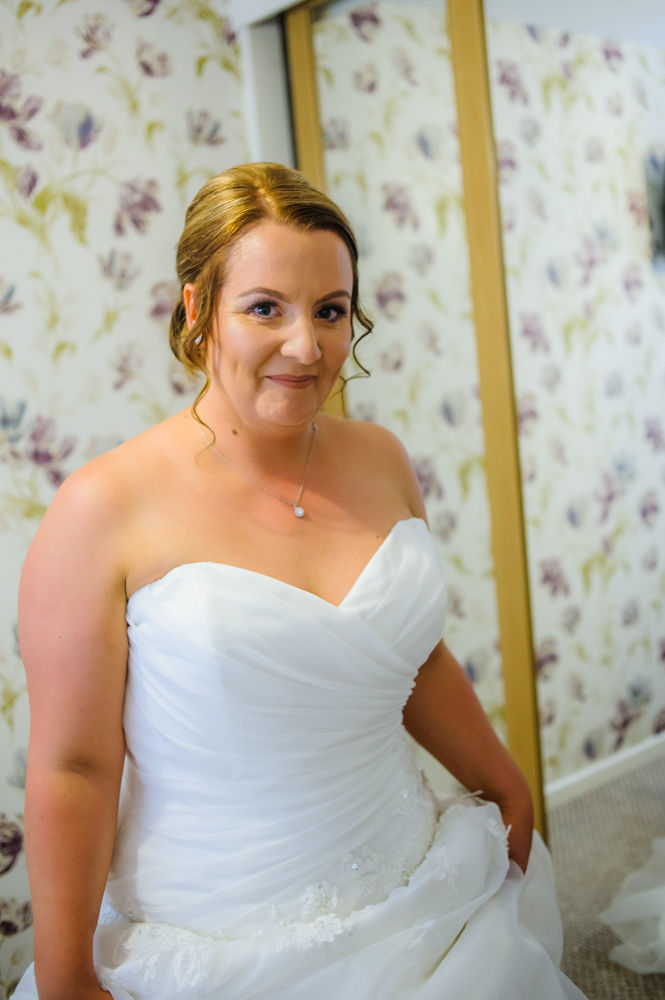 Bride getting ready, Botanical Gardens wedding Sheffield