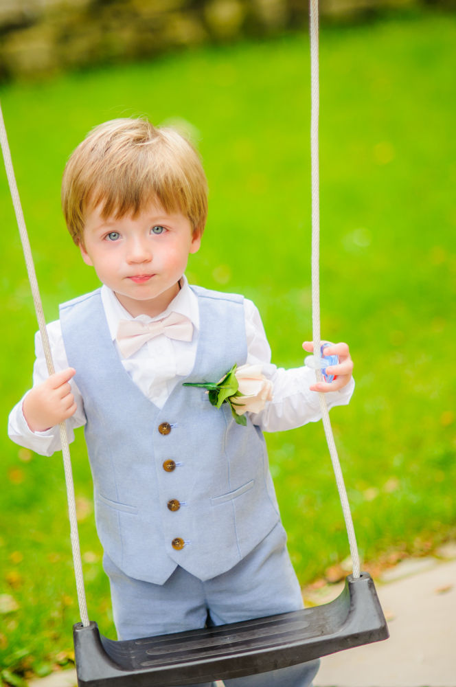 Pageboy on swing, Sheffield weddings