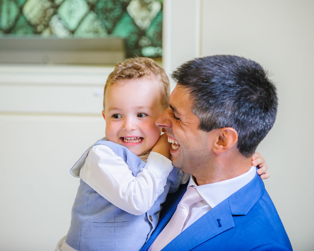 Groom and best man son, Sheffield weddings