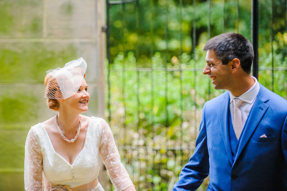 Walking bride and groom, Sheffield photographers