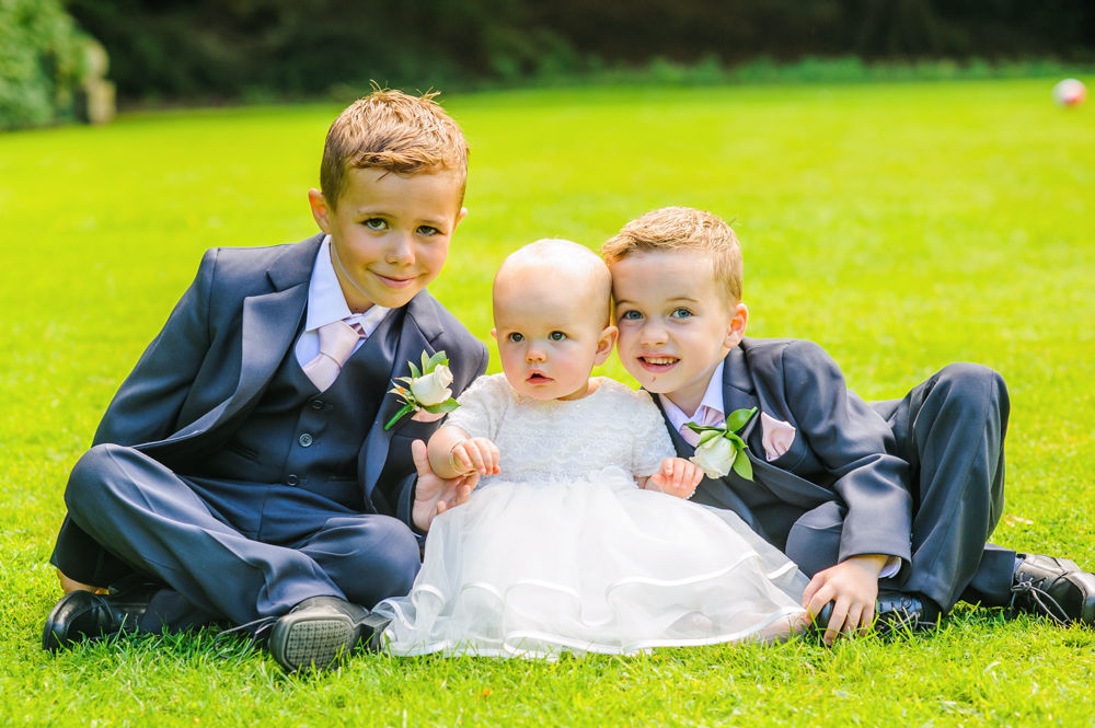 Bride and groom's children, Whitley Hall weddings, Sheffield wedding photographers