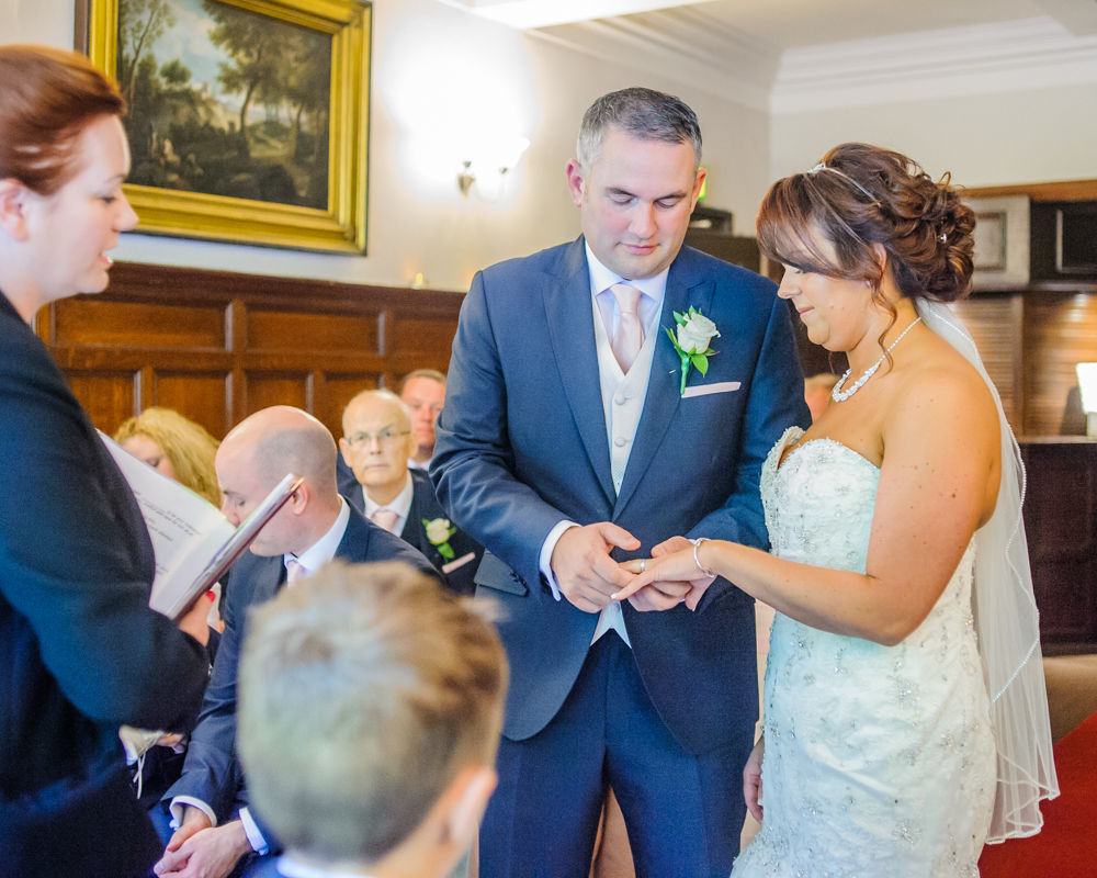 Ring exchange, Whitley Hall weddings, Sheffield wedding photographers